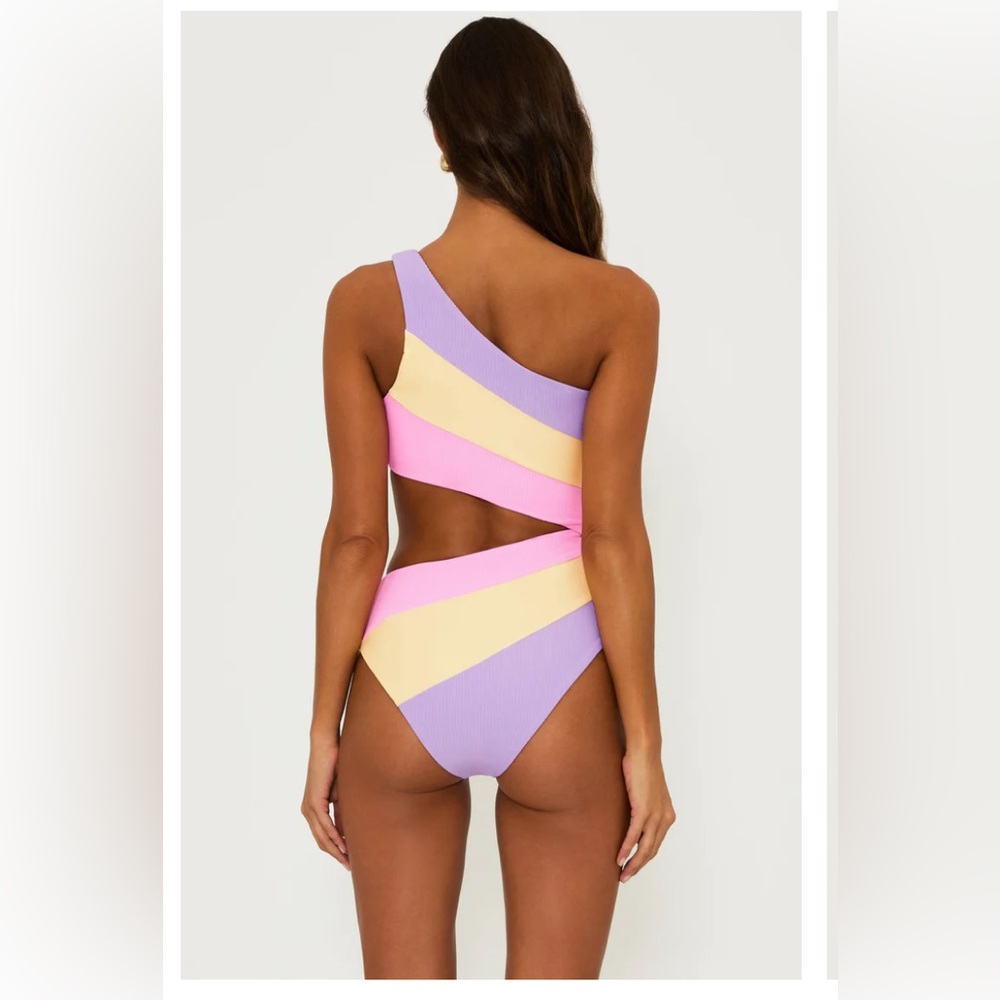 Beach Riot Joyce One Piece Sublime Spring Colorblock- Size Small - Picture 2 of 16